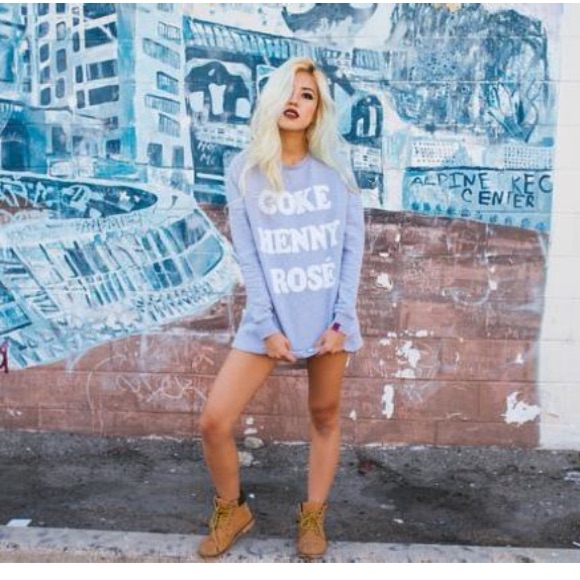 Coke Henny Rose Oversized Sweatshirt Married To The Mob Large